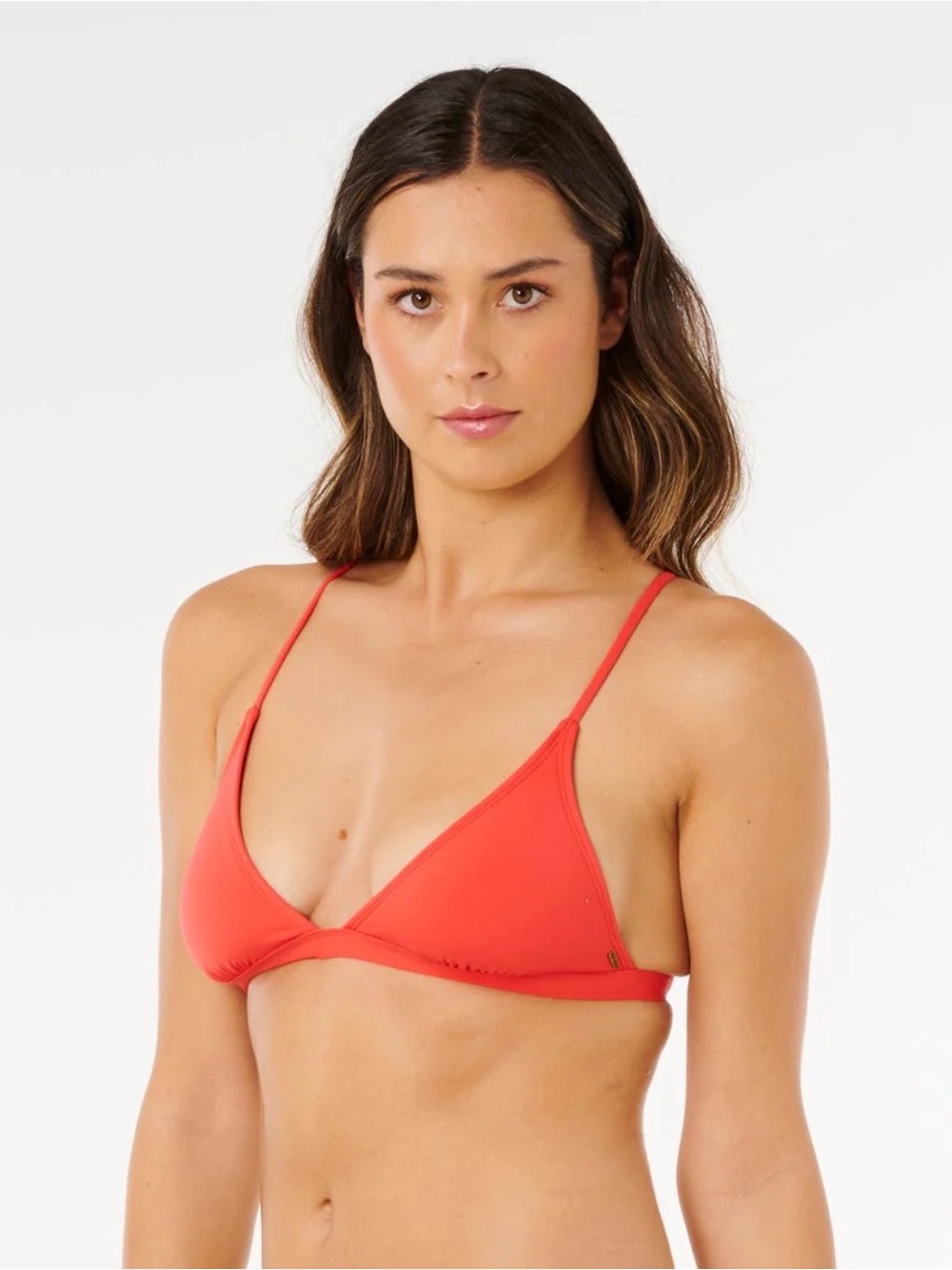 NWT Rip Curl Classic Surf Crossback Tri Bikini Swim Top Red/Coral Size Medium